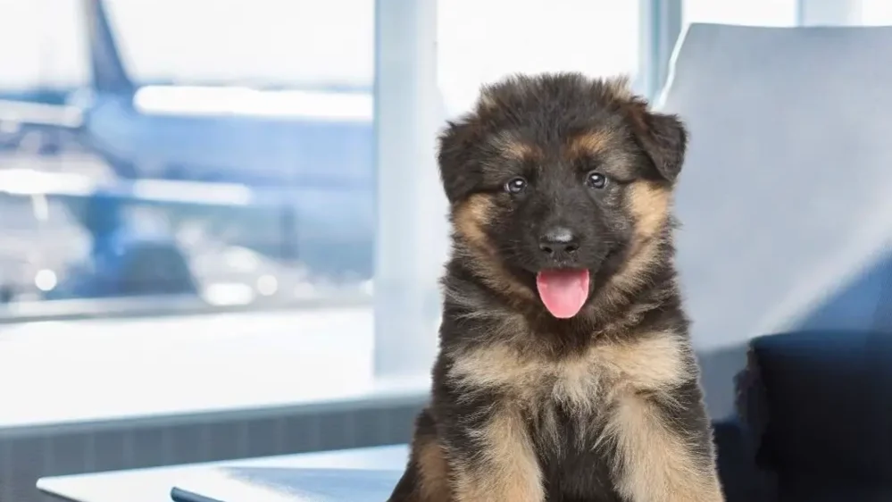 Flying-with-a-Puppy German Shepherd puppies